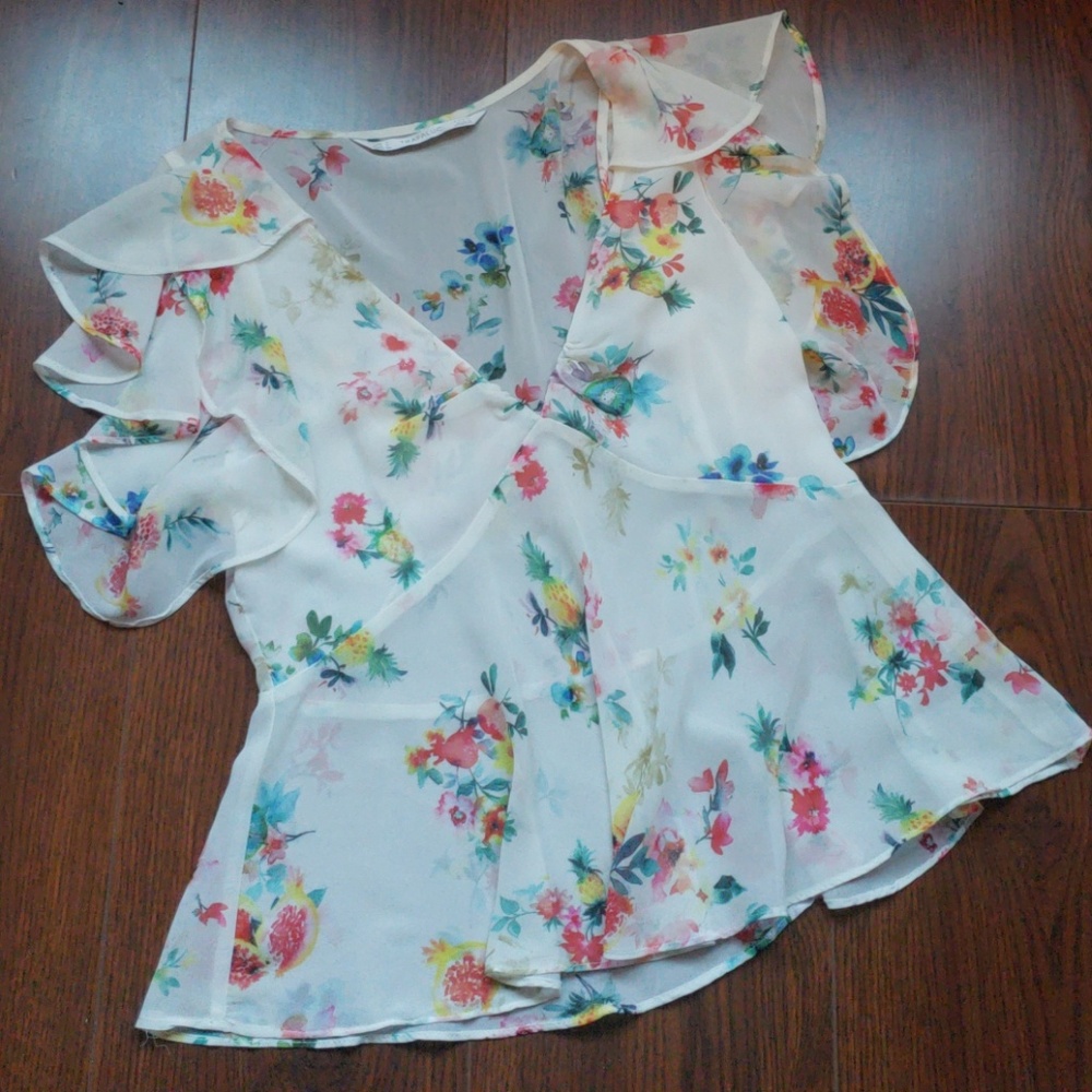 ZARA Floral Top